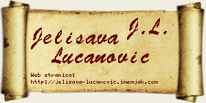 Jelisava Lučanović vizit kartica